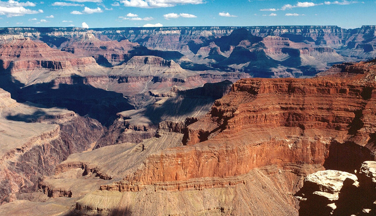 A view of the grand canyon.
