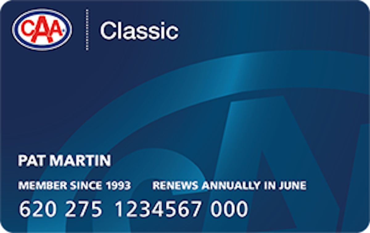 CAA Blue Classic membership card