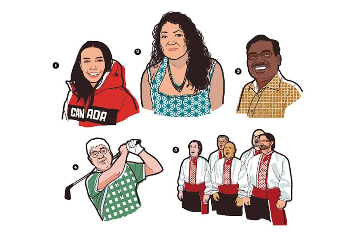 Illustration showcasing a diverse group of people representing different cultures.