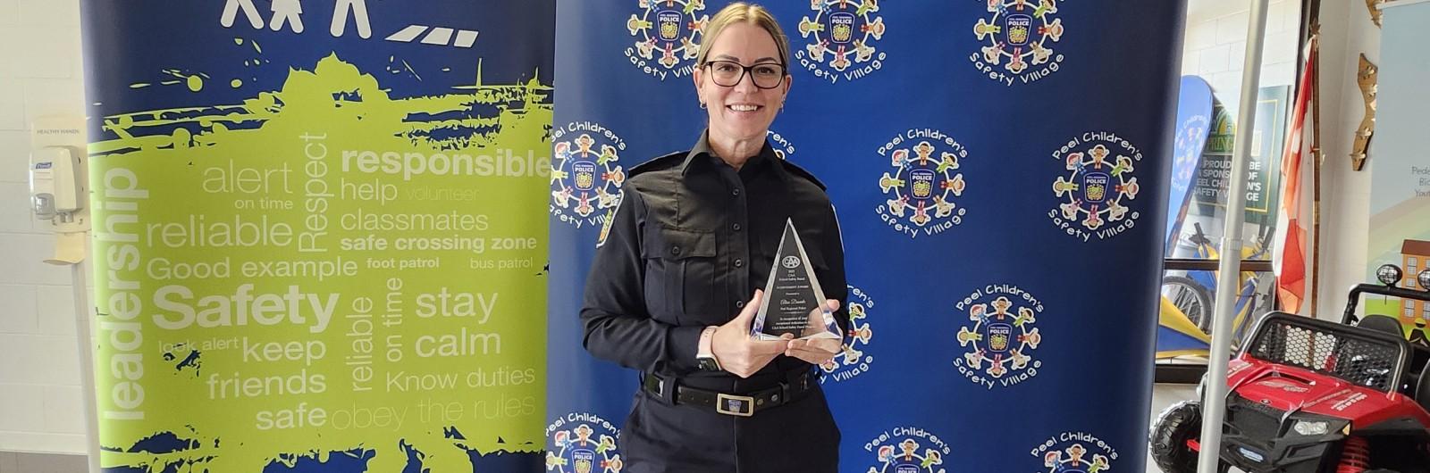 Peel Regional Police Officer Honoured for Commitment to School Zone Safety