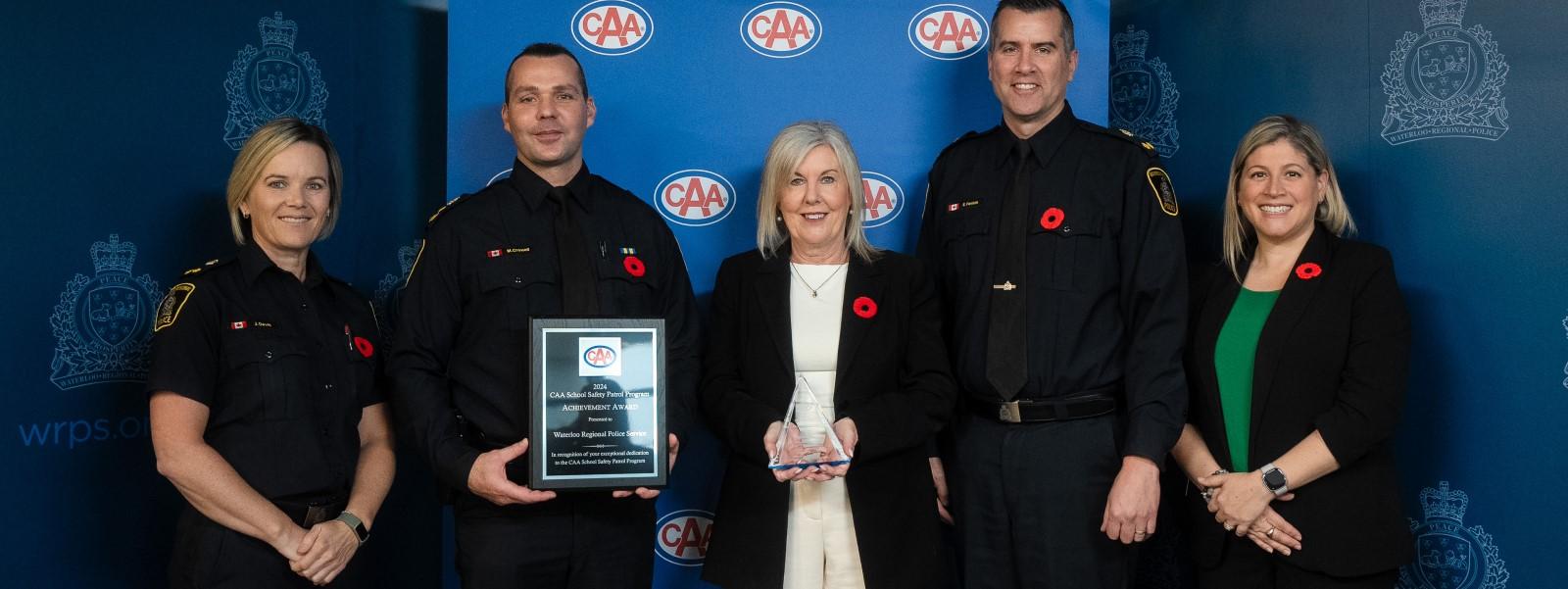 Waterloo Regional Police Civilian Honoured for More than Two Decades of Dedication to CAA’s School Safety Patrol Program