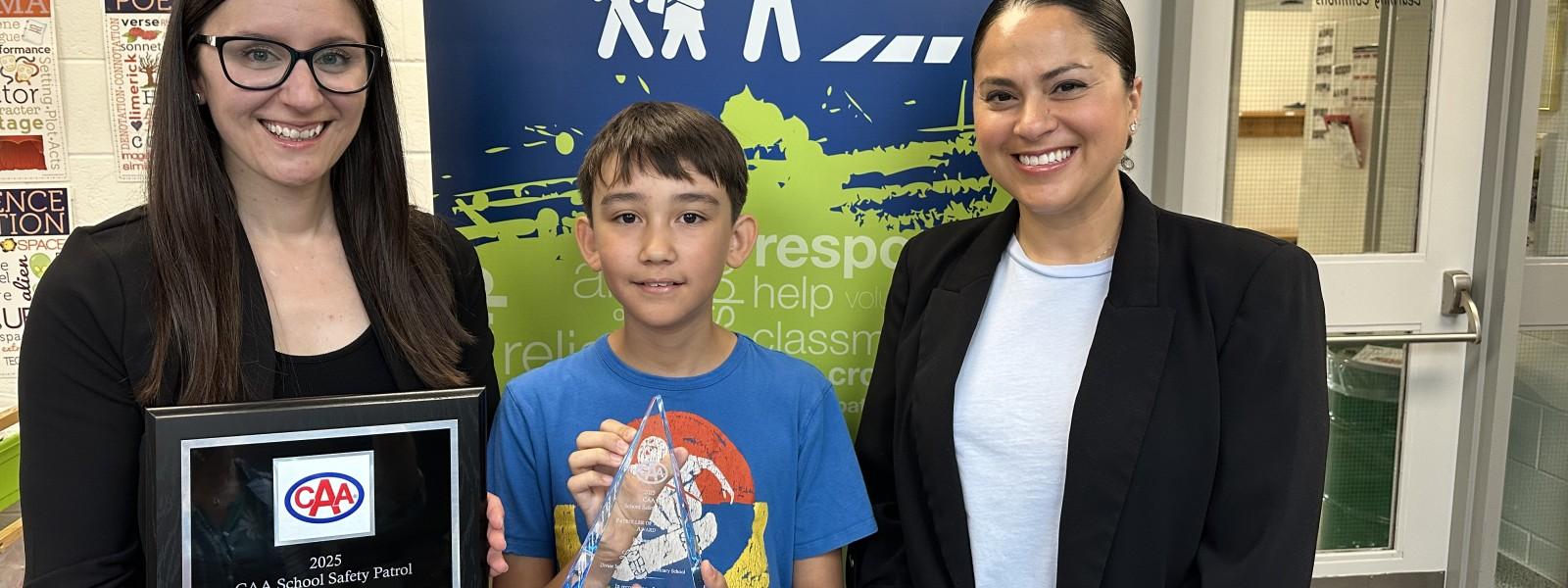 Ottawa Student Named CAA School Safety Patroller of the Year