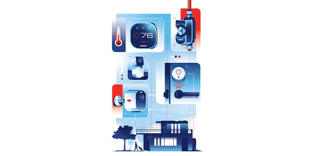 A series of illustrations showing various devices.