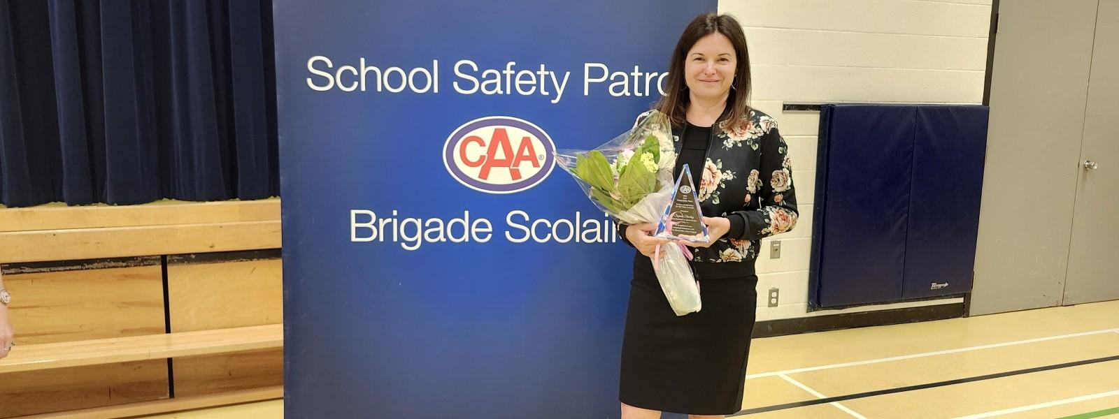 Orangeville Teacher Named CAA School Safety Patrol Supervisor of the Year